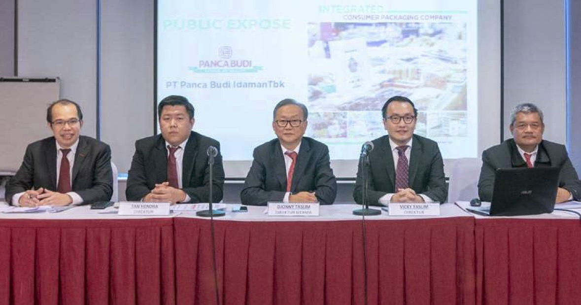 Pengurus Panca Budi di sela-sela public expose perseroan. FOTO - ISTIMEWA Laba dan Pendapatan Positif, Telisik Performa PBID 2024