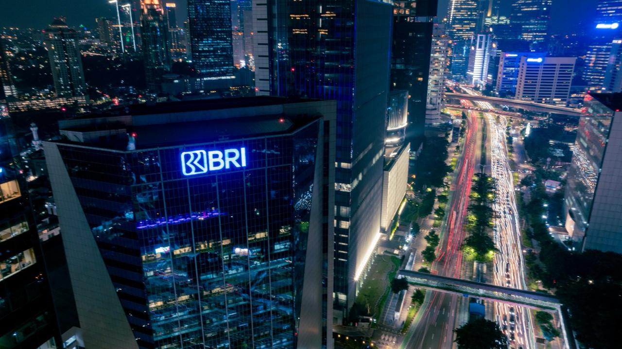 Gedung Bank BRI tampak dari bagian udara. FOTO - ISTIMEWA Simak! Ini Jadwal Sisa Dividen BBRI Rp208,40 per Lembar