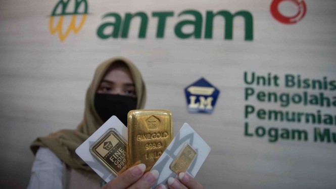 Harga Emas Antam Hari ini Tak Mengalami Perubahan