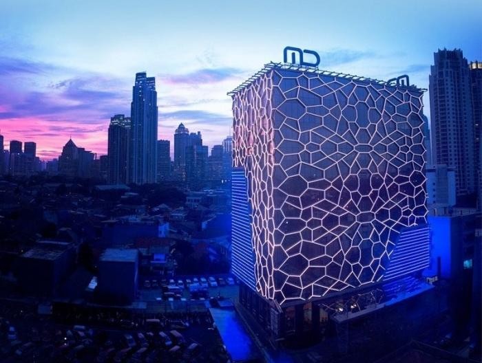 Gedung MD Entertainment tampak dari kejauhan. FOTO - ISTIMEWA Refinancing! FILM Jajakan Right Issue 989,77 Juta Eksemplar