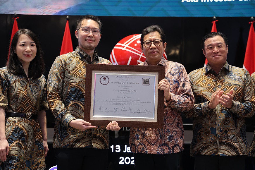 Manajemen CBDK ketika mencatatkan sahamnya di BEI. Emiten Aguan-Grup Salim (CBDK) Pamer Capaian Kuartal I-2025