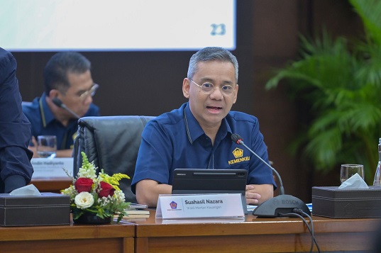 Wakil Menteri Keuangan (Wamenkeu) Suahasil Nazara, dalam konferensi pers APBN Kita di Jakarta, Rabu (30/4) Percepat Program Prioritas, Pemerintah Buka Blokir Anggaran Rp86,6T