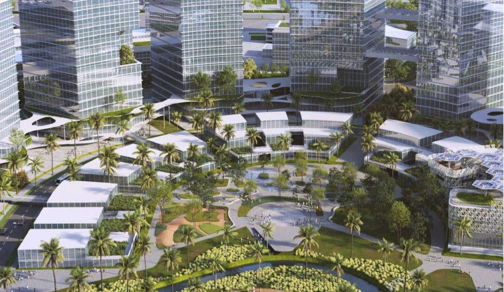 Maket pembangunan kawasan industri Subang Smartpolitan besutan perseroan. FOTO - ISTIMEWA Bengkak 46 Persen, Kuartal I-2025 SSIA Tekor Rp21,7 Miliar