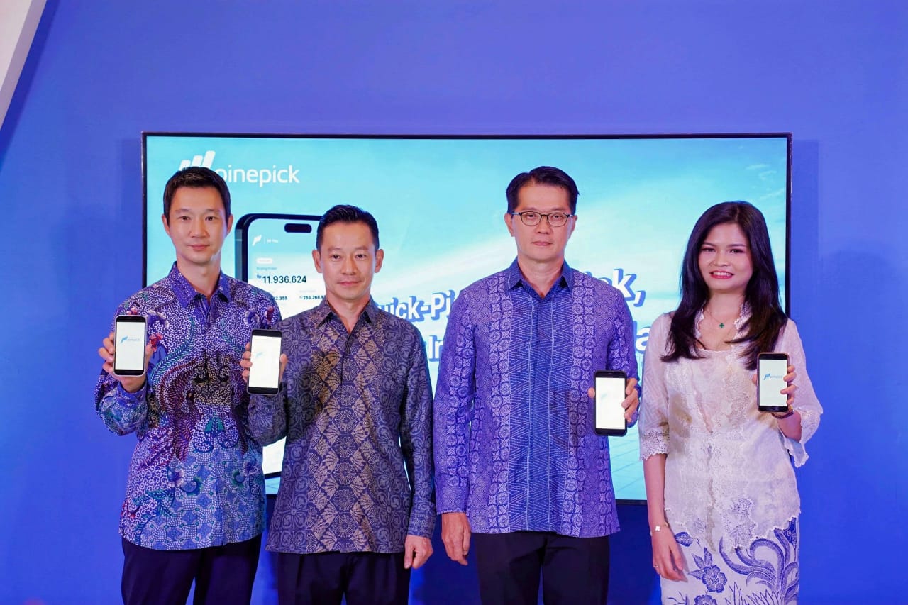 Peluncuran platform trading dan investasi bernama Pinepick. Sumber foto: ISTIMEWA Ciptadana & Hanwha Luncurkan Platform Trading Pinepick
