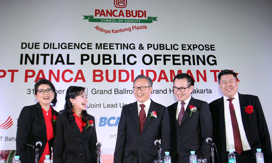 Pengurus Panca Budi Idaman di sela-sela pelaksanaan Due Diligence Meeting & Public Expose. FOTO - ISTIMEWA Cum Date 4 Juni, PBID Bagi Dividen Rp412,5 Miliar