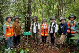Menteri Kehutanan Raja Juli Antoni, di Taman Kehati Sawerigading Wallacea, Sorowako, Sulawesi Selatan, Jumat (13/6/2025). Dok.JPNN. Dari Reklamasi Tambang Vale Indonesia (INCO), Menhut Kaji Aturan Baru