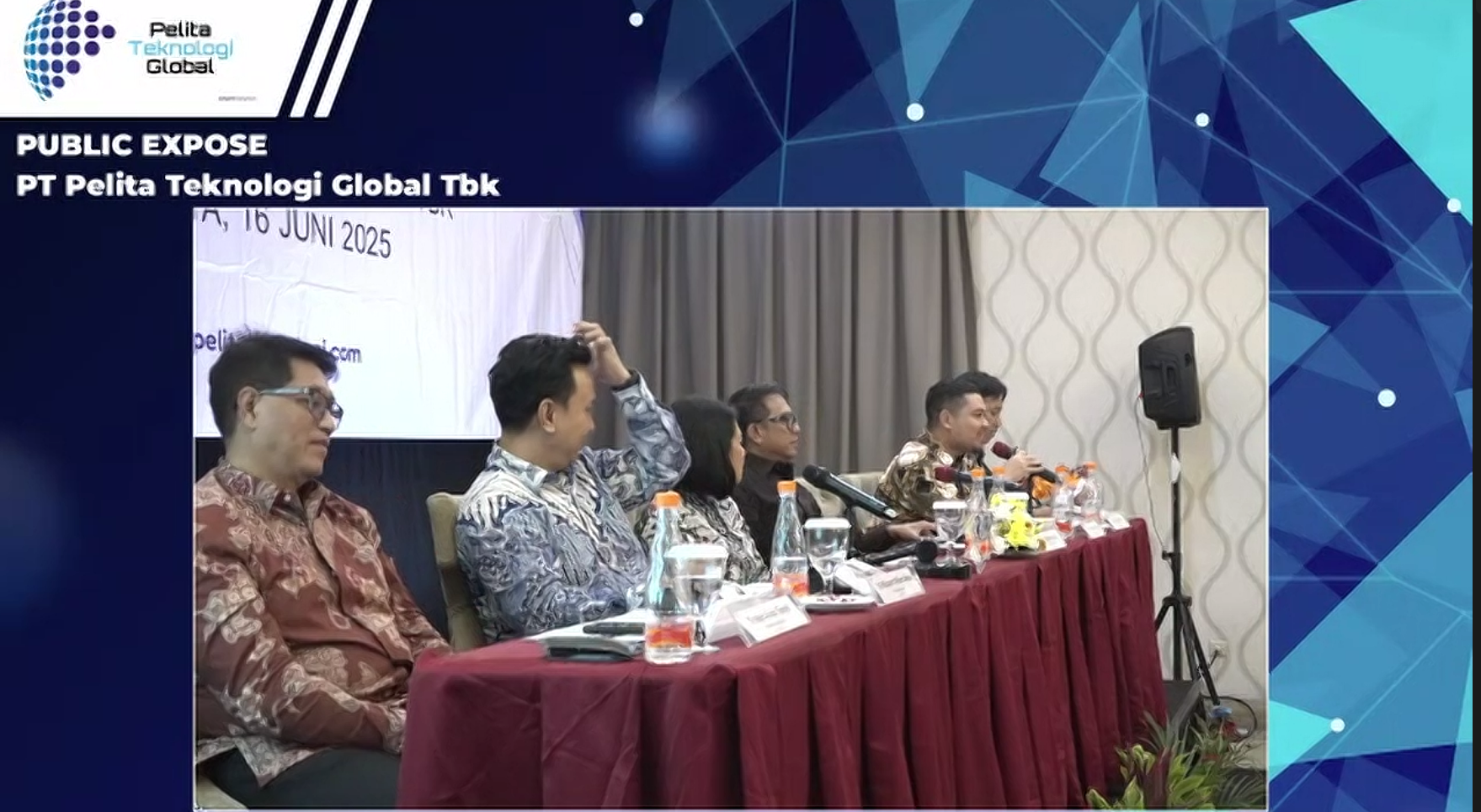 Jajaran Manajemen PT Pelita Teknologi Global Tbk (CHIP) saat paparan kinerja 2025. DOK/EmitenNews Dividen Rp1,62 Miliar, CHIP Targetkan Kinerja Tumbuh 10 Persen di 2025