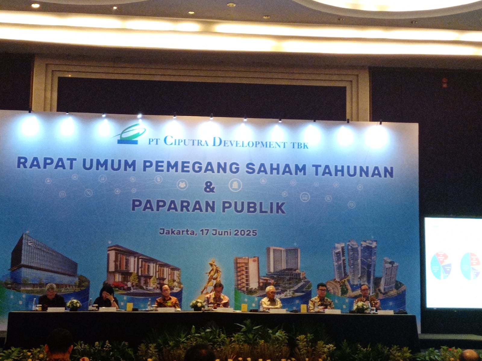 Rapat Umum Pemegang Saham Tahunan (RUPST) PT Ciputra Development Tbk (CTRA). Dok. Ist. RUPST CTRA Ketok Dividen Rp445 Miliar, Target Prapenjualan Konservatif