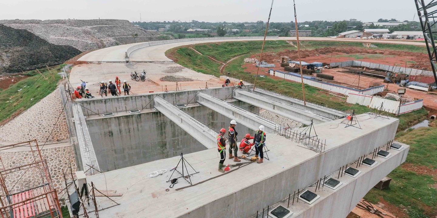 Salah satu infrastruktur jalan bebas hambatan garapan perseroan. FOTO - ISTIMEWA Lagi, Levoca Divestasi 120 Juta Saham BNBR