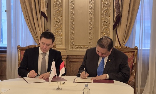 Menteri Koordinator Bidang Perekonomian Airlangga Hartarto bersama Menteri Perdagangan Komisi Uni Ekonomi Eurasia Andrey Slepnev mengumumkan penyelesaian secara substantif Perundingan Indonesia–Eurasian Economic Union Free Trade Agreement (I–EAEU FTA), di sela-sela kegiatan the 28 th St. Petersburg International Economic Forum (SPIEF 2025). Perjanjian Rampung, Indonesia Buka Peluang Ekspor CPO ke Eurasia