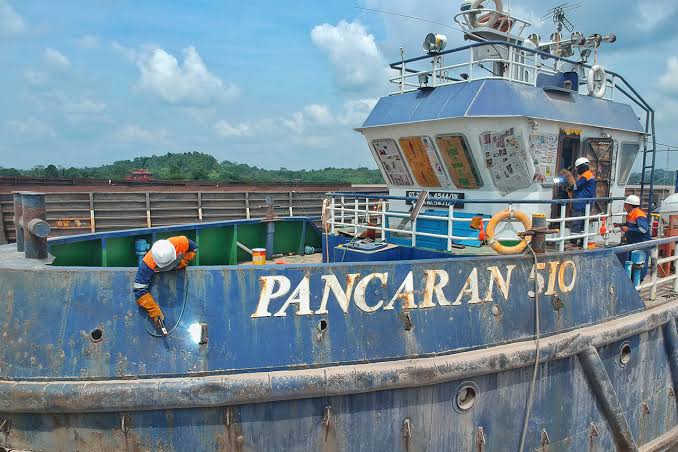 Salah satu kapal milik calon emiten PSAT. Pancaran Samudera Transport (PSAT) Book Building Rp850- 900 per Lembar