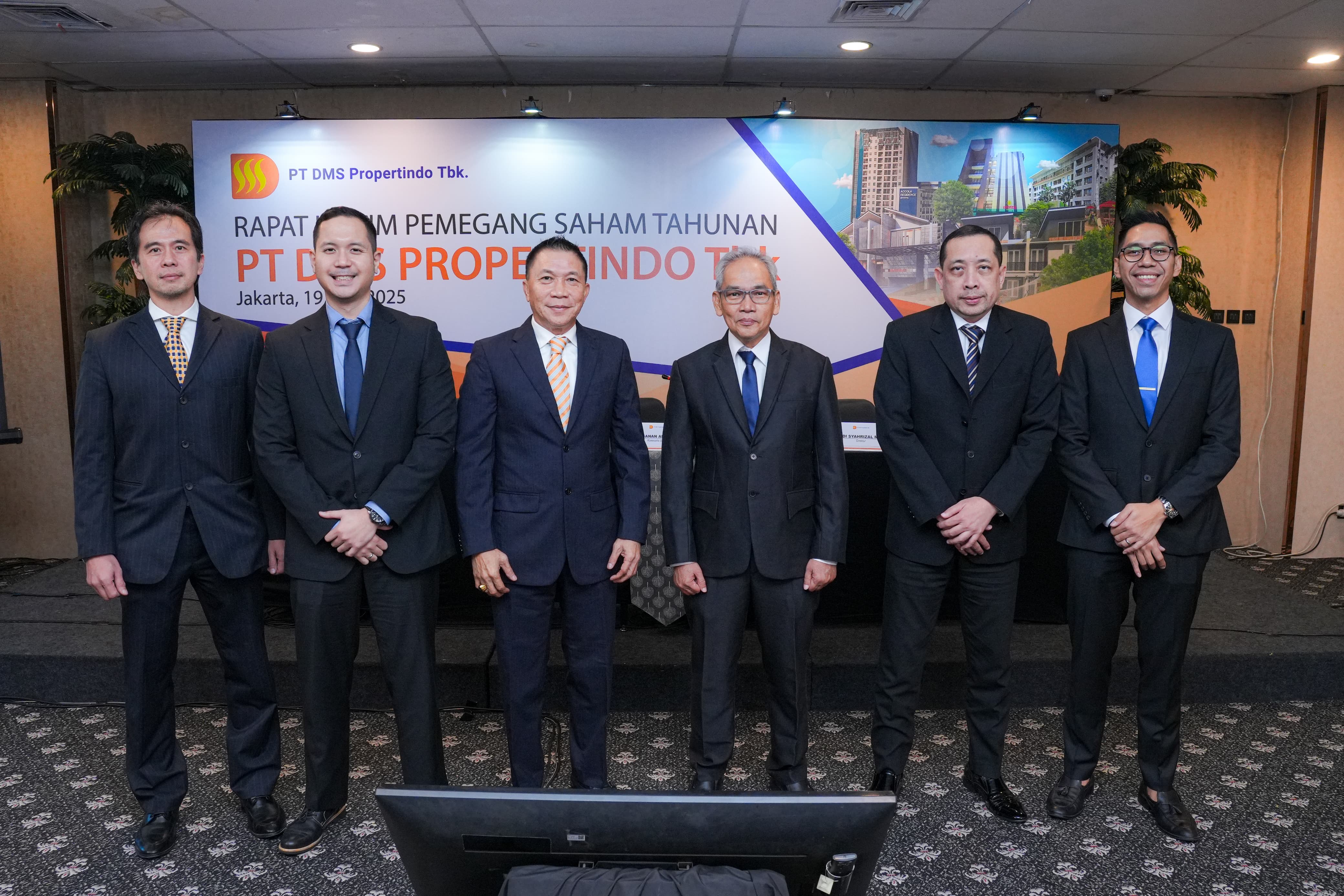 jajaran Manajemen PT DMS Propertindo Tbk. (KOTA) saat RUPS tahun buku 2024. DOK/ISTIMEWA Diversifikasi Produk, KOTA Komitmen Lanjutkan Pengembangan Properti