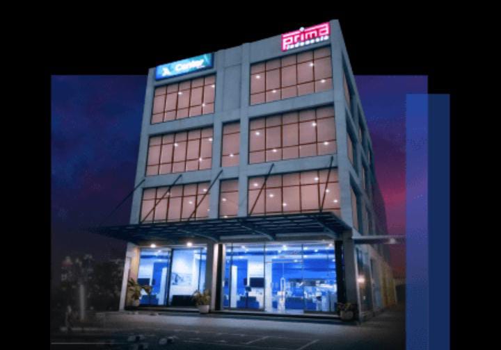 Tampak gedung PT Prima Multi Usaha Indonesia (PMUI) Distributor EXCL (PMUI) Asal Cirebon IPO Rp160–180 per Saham