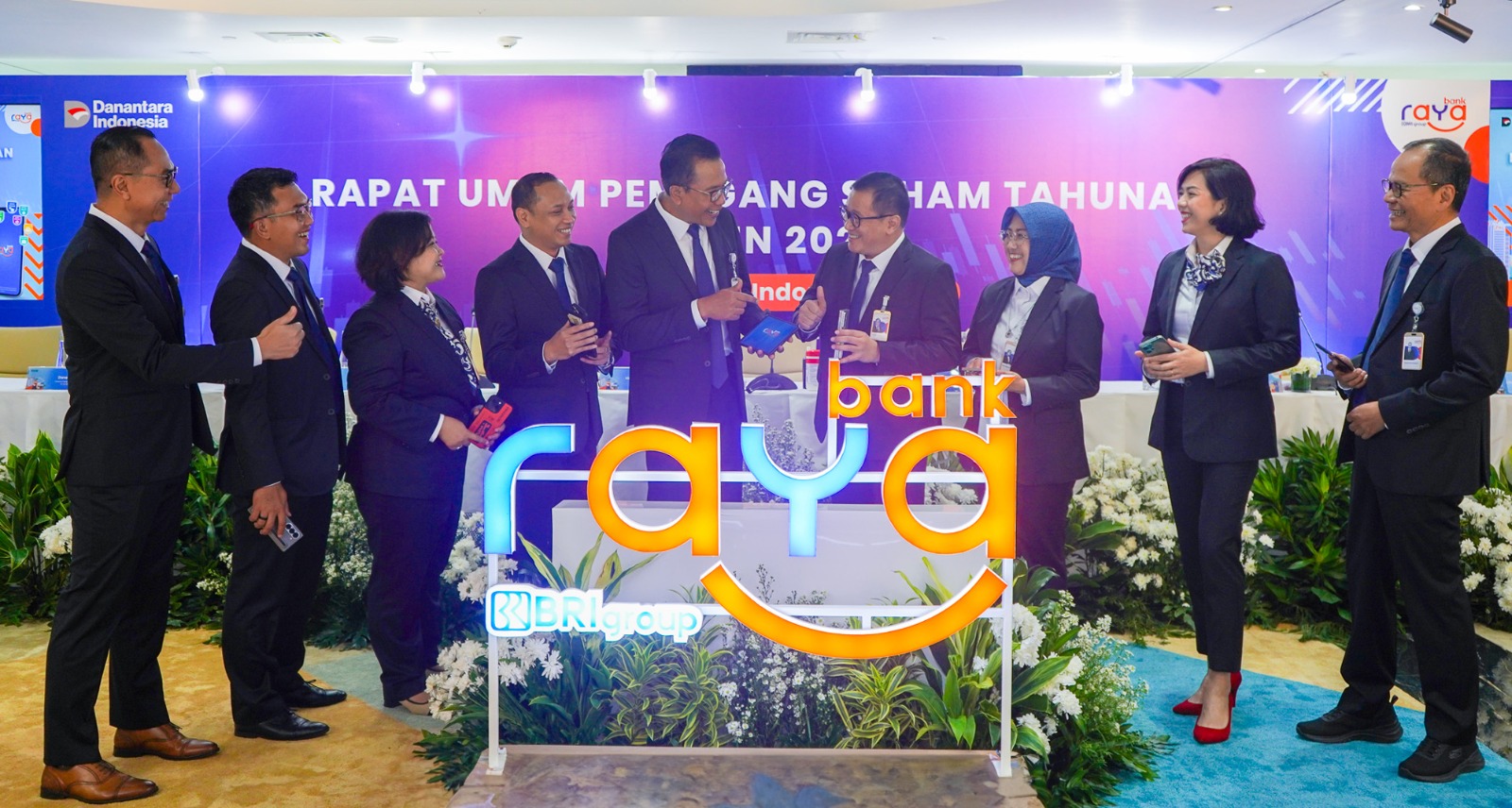 Manajemen Bank Raya (AGRO) ketika menggelar RUPST. Bank Raya (AGRO) Dapat Restu Buyback Saham & Perubahan Komisaris