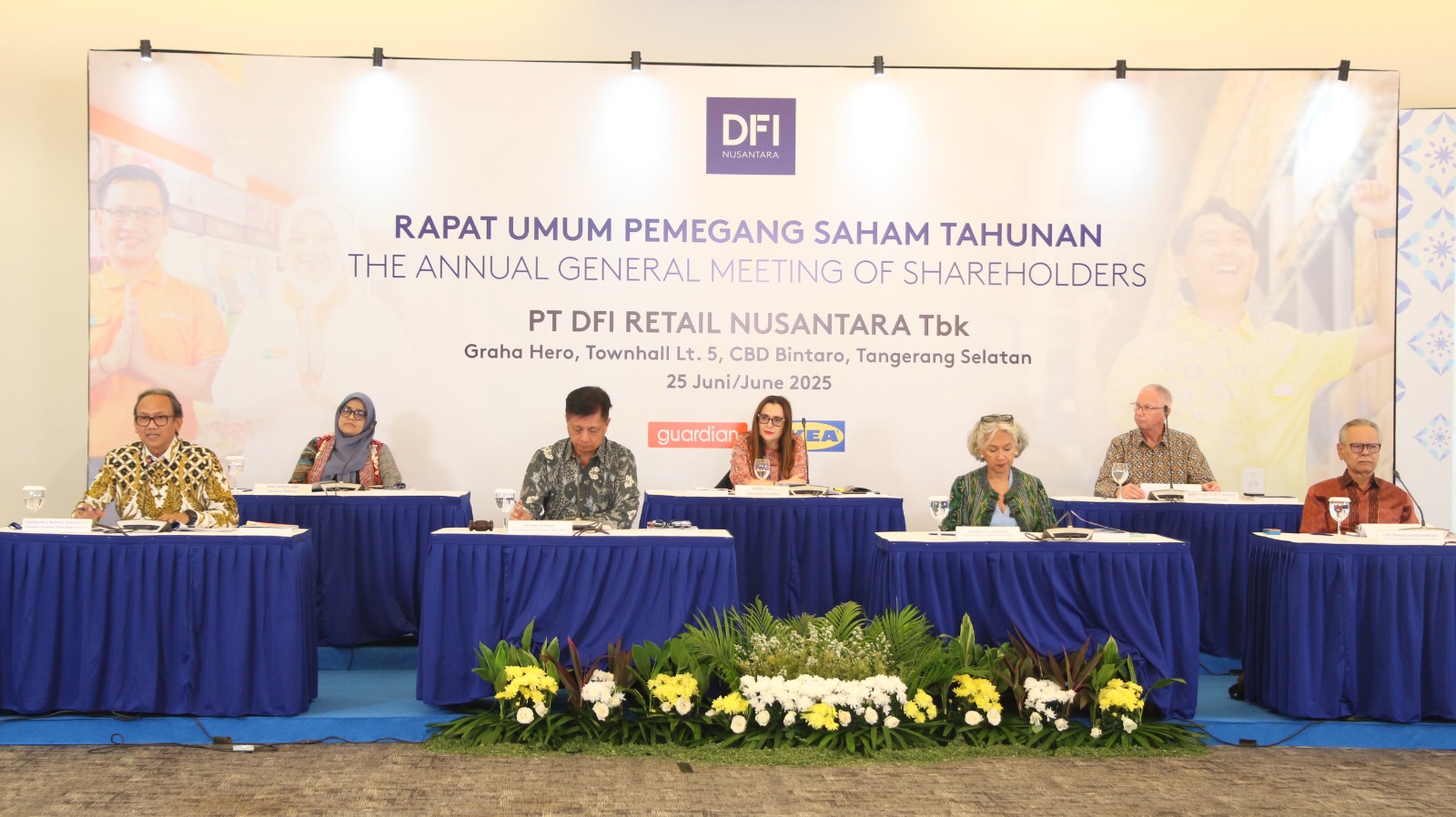 Tampak prosesi kegiatan RUPST oleh manajemen HERO. FOTO - ISTIMEWA DFI Retail (HERO) Sepakat Ganti Direksi dan Komisaris