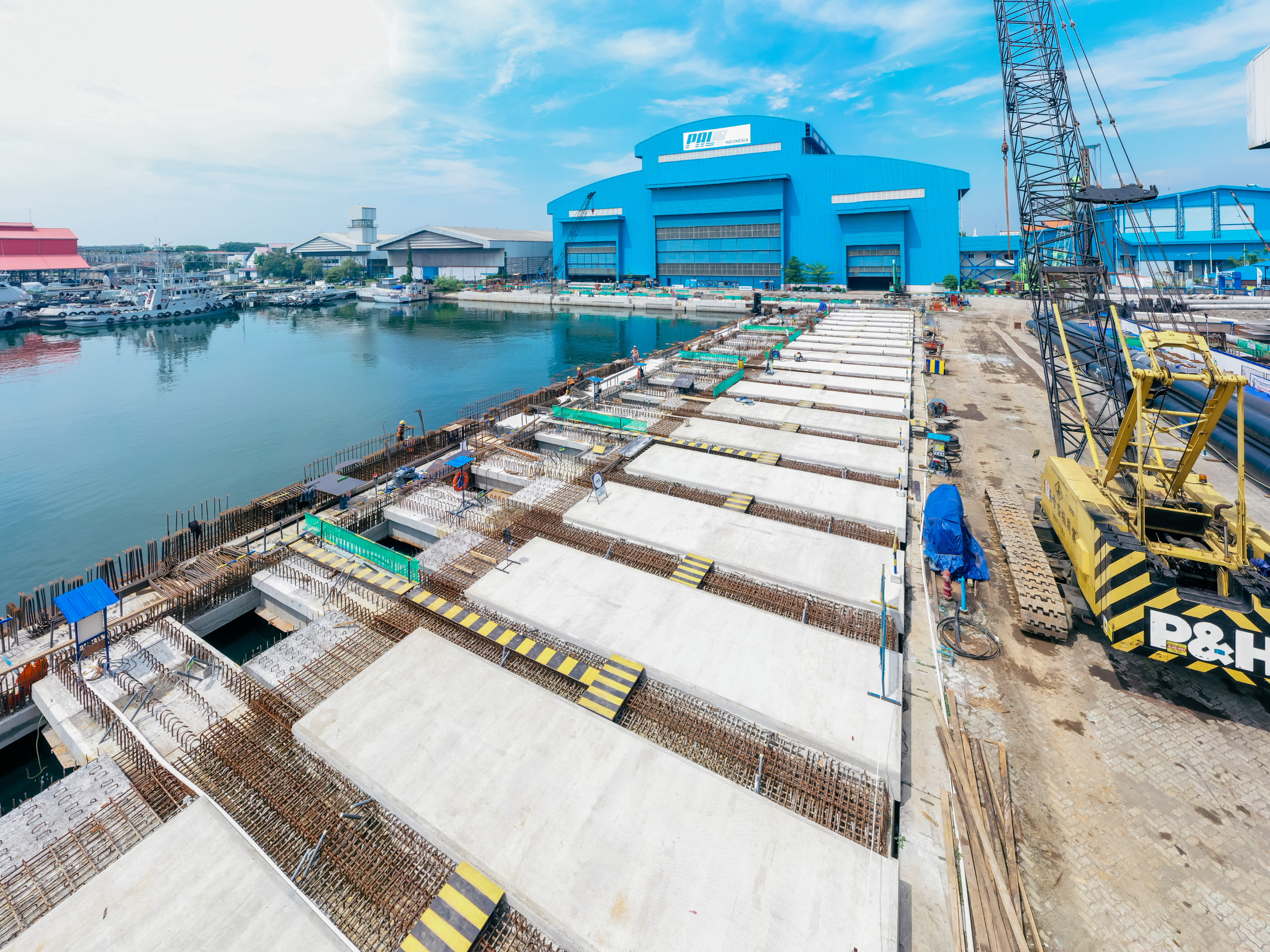 PTPP Wujudkan Kemandirian Industri Pertahanan Lewat Proyek Strategis Dermaga Shiplift Kapal Selam Pertama di Indonesia. DOK/PTPP PTPP Garap Proyek Dermaga Shiplift Kapal Selam Pertama di Indonesia