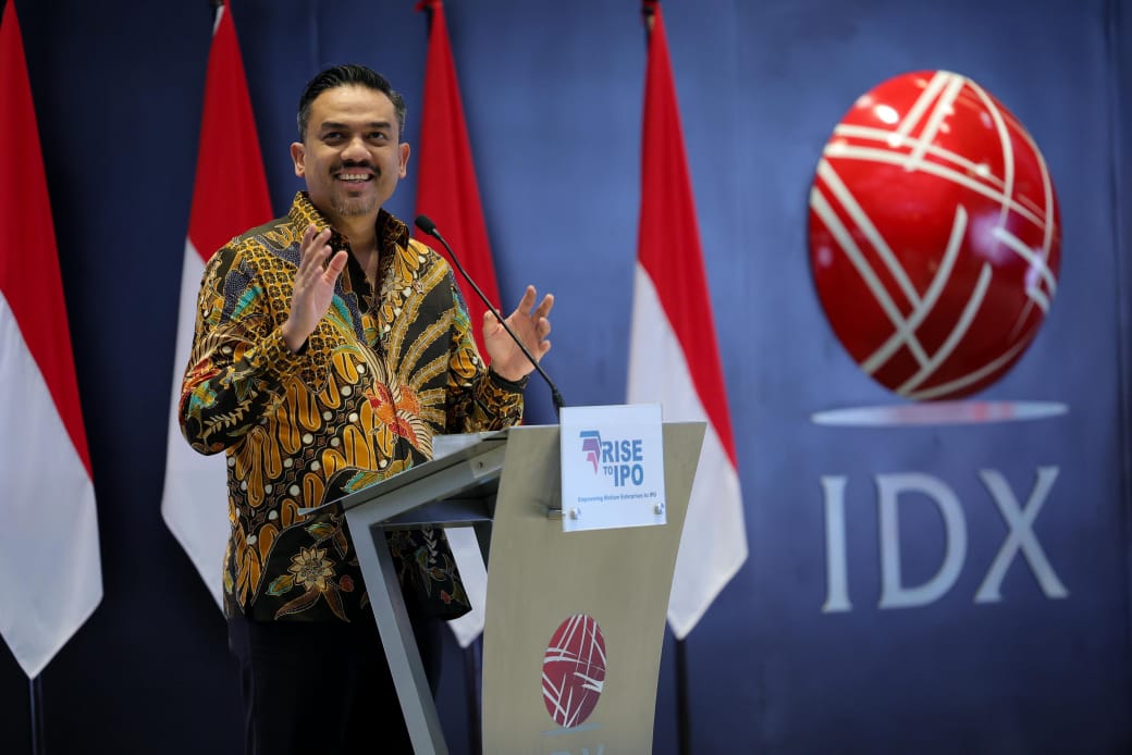 Menteri Usaha Mikro Kecil dan Menengah (UMKM) Maman Abdurrahman di Bursa Efek Indonesia.DOK/Kementerian UMKM Menteri UMKM: Rise To IPO sebagai Solusi Pembiayaan Usaha Menegah