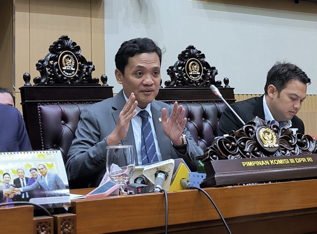 Ketua Komisi III DPR RI Habiburokhman. dok. TVRI News. DPR-Pemerintah, Kasus Penghinaan Presiden Bisa Selesai Melalui RJ