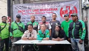 Unjuk Rasa Ratusan Ojol di Monas, URC Sampaikan 3 Tuntutan