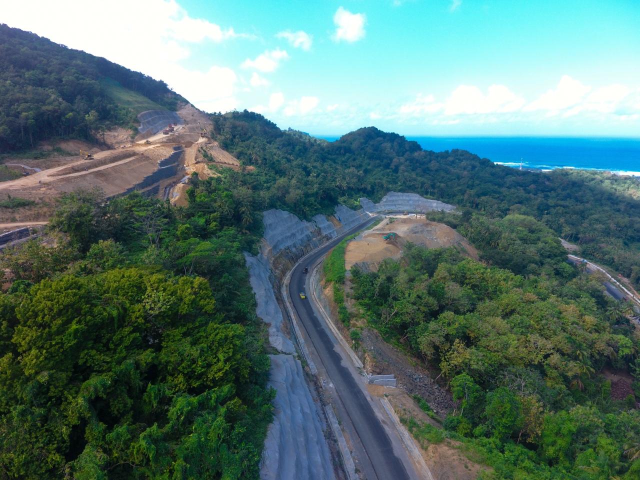 Kondisi terkini proyek pembangunan jalan Kretek-Girijati, Daerah Istimewa Yogyakarta. FOTO - ISTIMEWA WSKT Kebut Jalan Kretek-Girijati, Telisik Ini Progresnya