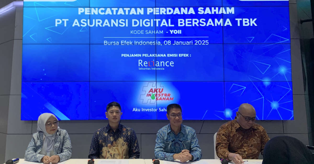 Pengurus Asuransi Digital Bersama kala menjelaskan kondisi perseroan kepada media. FOTO - ISTIMEWA Laba Susut 15 Persen, Paruh Pertama 2025 YOII Defisit Rp185 Miliar