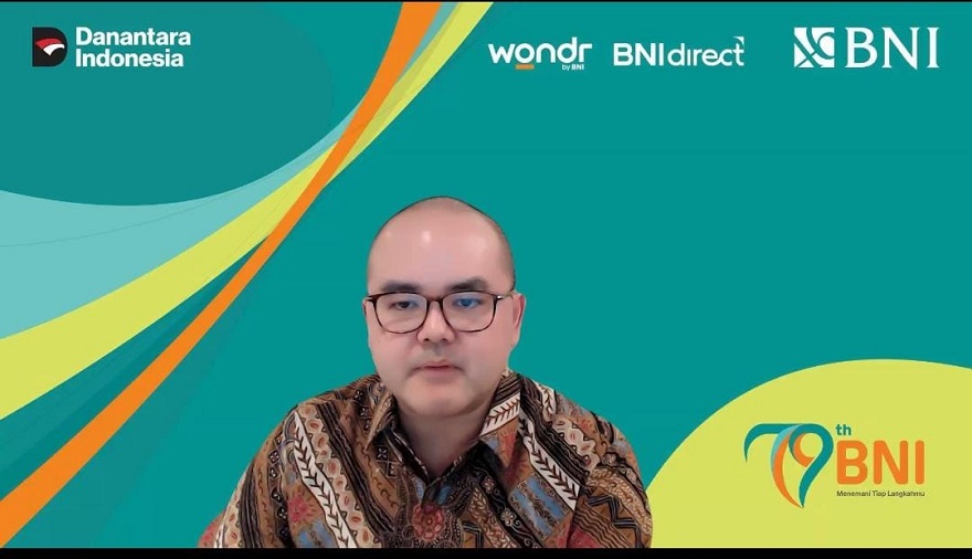 Direktur Finance & Strategy BNI, Hussein Paolo Kartadjoemena. BNI Andalkan Digitalisasi & Diversifikasi Kredit Dongkrak Kinerja