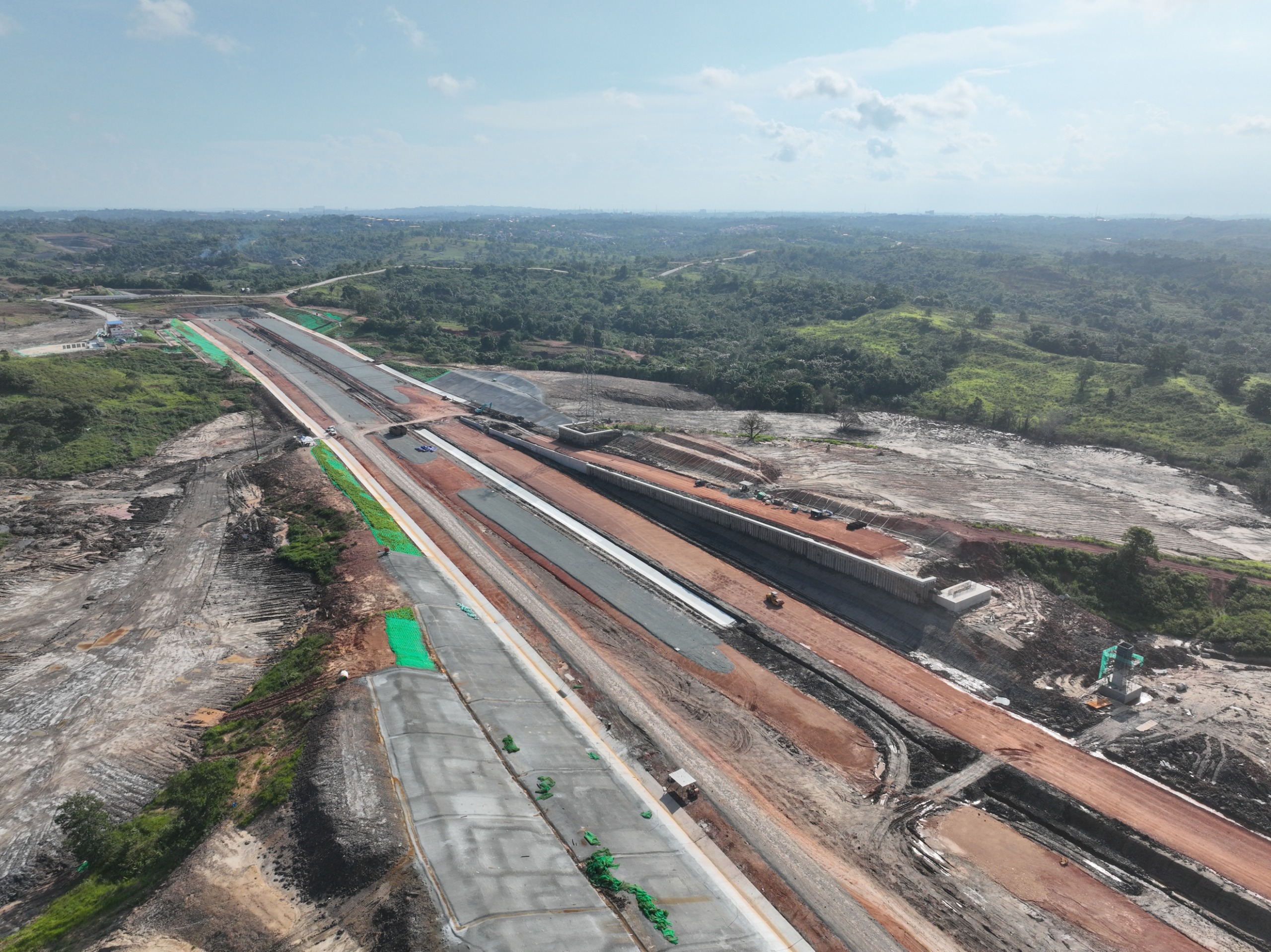 Update Jalan Tol IKN Seksi 1B Segmen Bandara Sepinggan-Tol Balsam