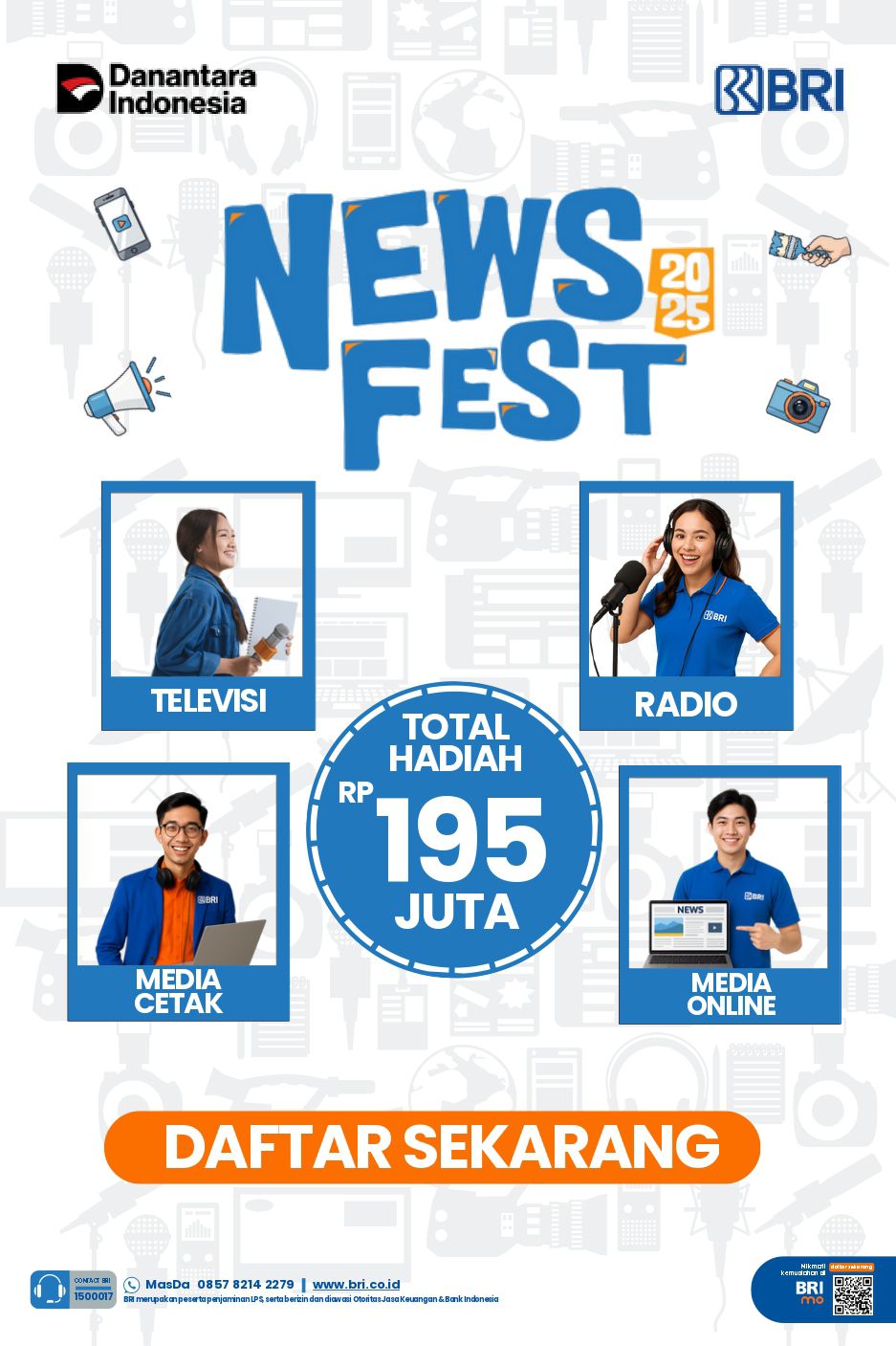 Gedung PT Bank Rakyat Indonesia (Persero) Tbk. (BBR). Dok. BRI. BRI (BBR) Jaring Karya Jurnalistik Inspiratif Melalui News Fest 2025