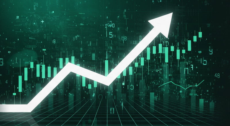 Ilustrasi tren kenaikan harga (uptrend). BEI Akhirnya Kunci Perdagangan Tiga Saham Terbang