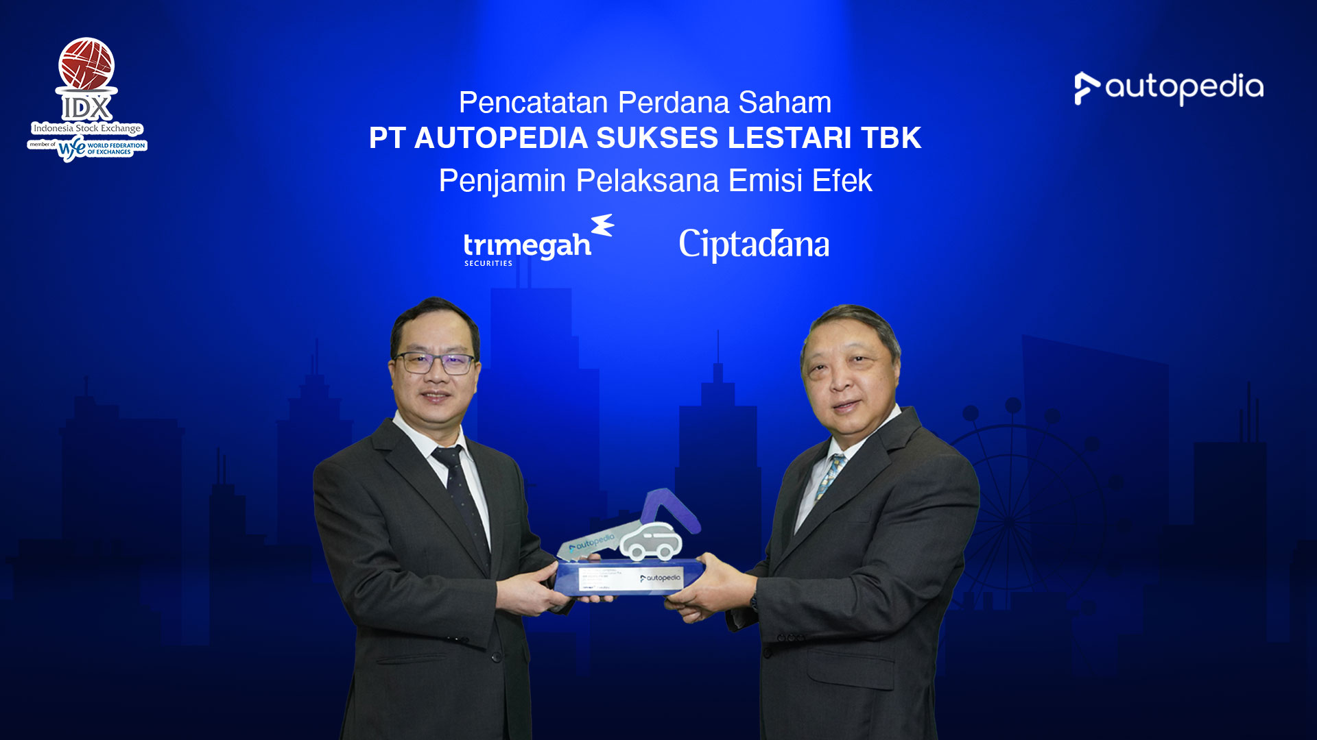 Listing Perdana Autopedia Sukses Lestari (ASLC) Disambut Aksi Beli Hingga ARA
