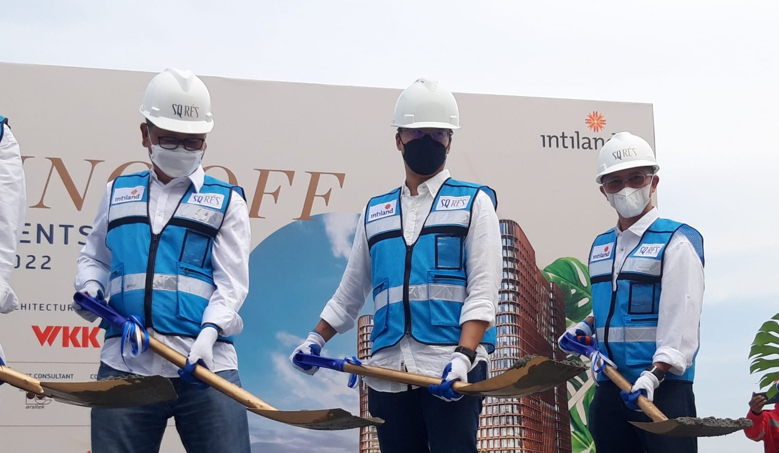 Intiland Gelar Tahapan Topping Off Apartemen South Quarter Residence