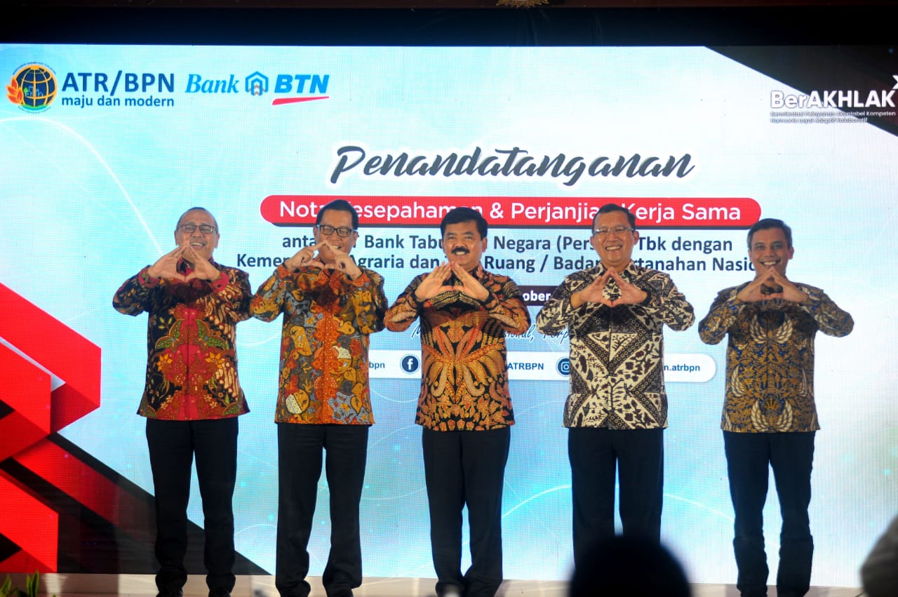 Siapkan Solusi Sertifikat Rumah Rakyat, BTN (BBTN) Gandeng Kementerian ATR/BPN