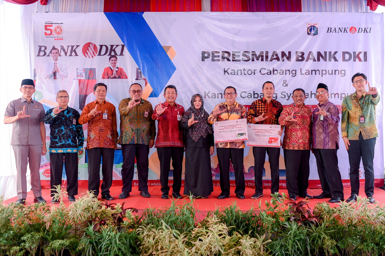 Bank DKI Resmikan Kantor Cabang Lampung dan Kantor Cabang Syariah Lampung