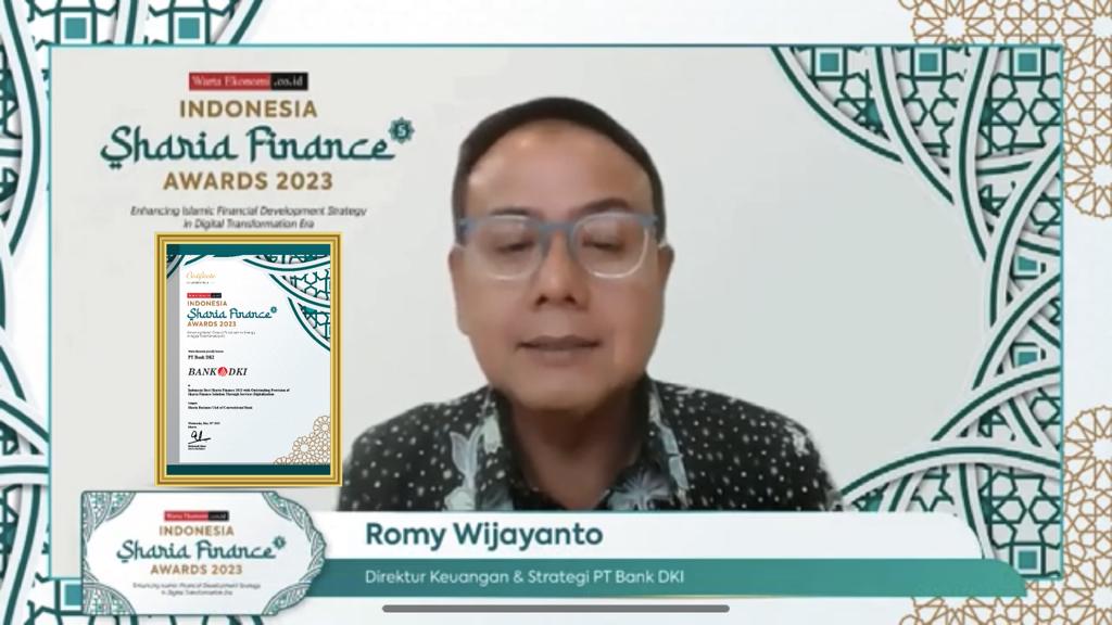 Indonesia Sharia Award, Bank DKI Raih Indonesia Best Sharia Finance 2023