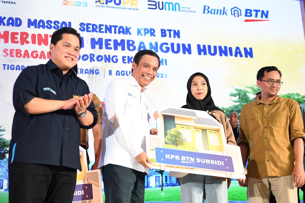 Hadirkan Hunian Rakyat, BTN (BBTN) Gelar Akad KPR Massal 10 Ribu Unit Rumah