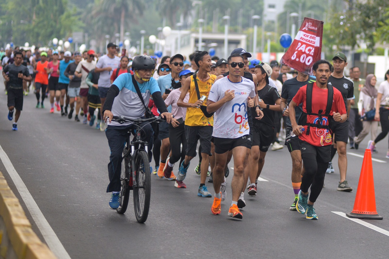 Meriah! Banyak Jajanan Lokal Sambut BTN Jakarta Run 2023