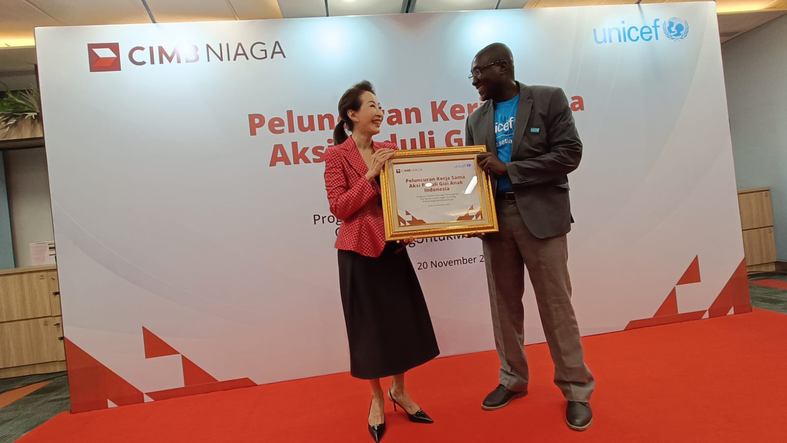 Atasi Gizi Buruk untuk Cegah Stunting, CIMB Niaga dan UNICEF Jalin Kolaborasi Strategis