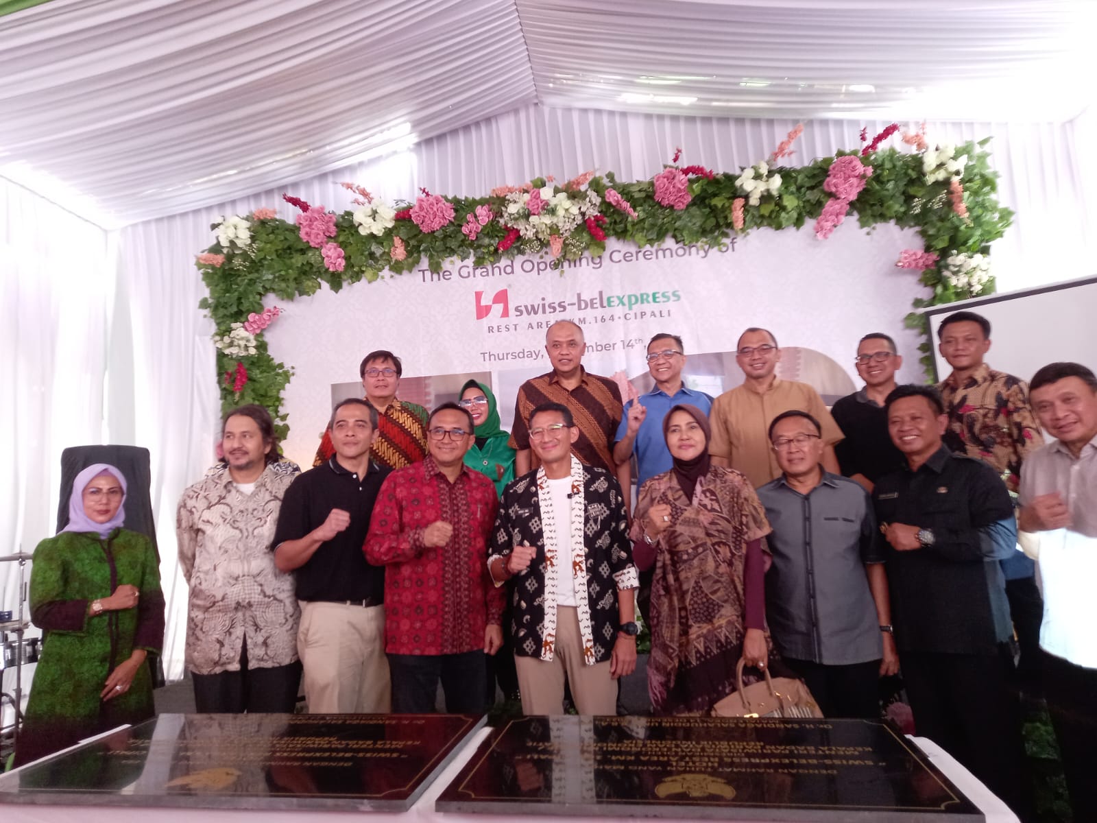 Jelang Nataru, Hotel Swiss-Belexpress (KDTN) di Ruas Tol Cipali Diresmikan Sandiaga Uno