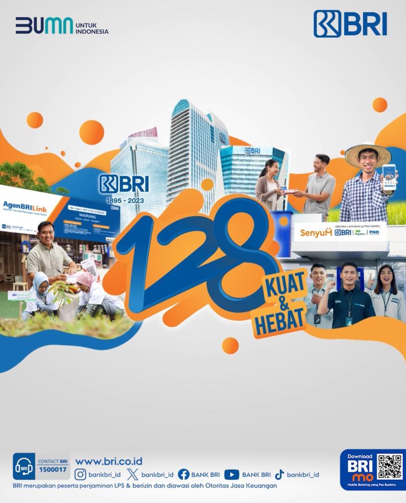 HUT ke-128 BRI, Nasabah Bisa Nikmati Promo Meriah di Berbagai Merchant