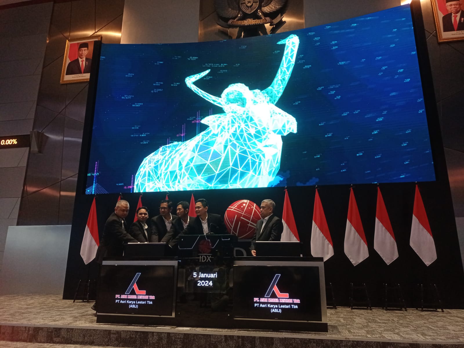 Oversubscribed 70,89 Kali, Listing Perdana Saham Asri Karya Lestari (ASLI) Menghijau