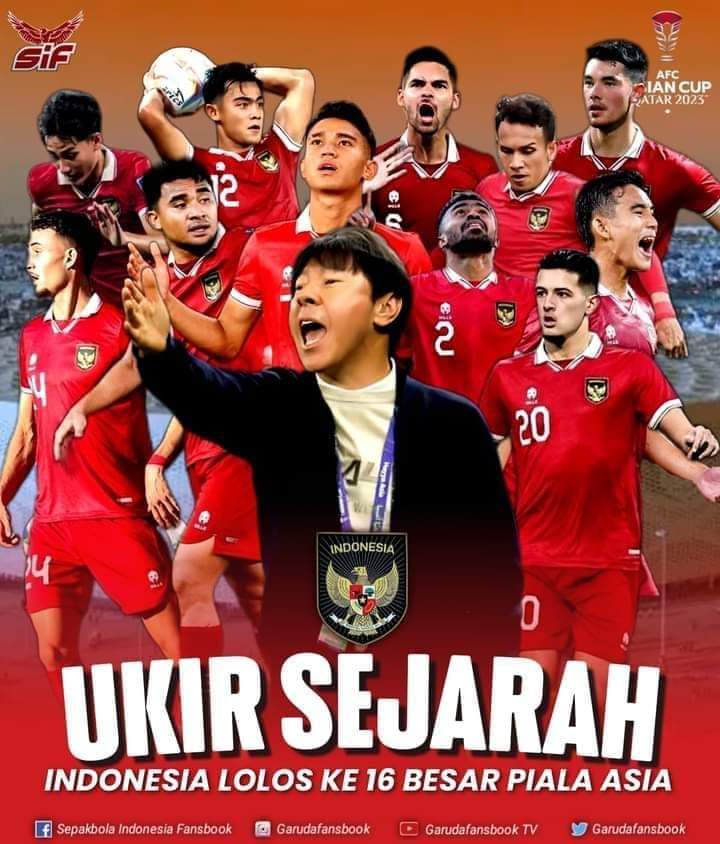Cetak Sejarah Baru Indonesia Masuk 16 Besar Piala Asia 2023, Ketum PSSI Ucap Alhamdulillah