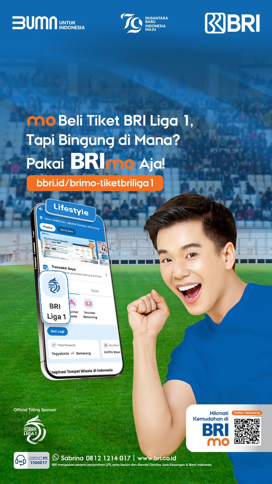 Tiket Pertandingan BRI Liga 1, Bisa Dibeli Melalui Super Apps BRImo