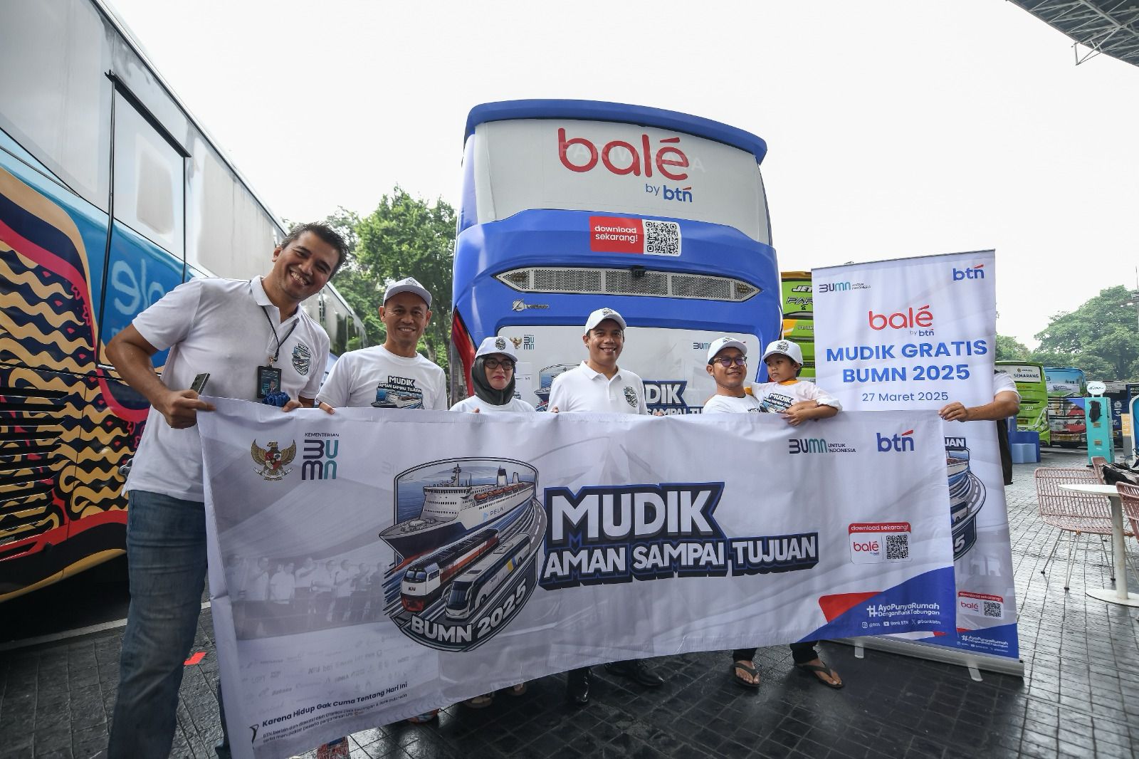 Mudik Gratis 2025, BTN Antar Ribuan Pemudik dengan Bus Premium