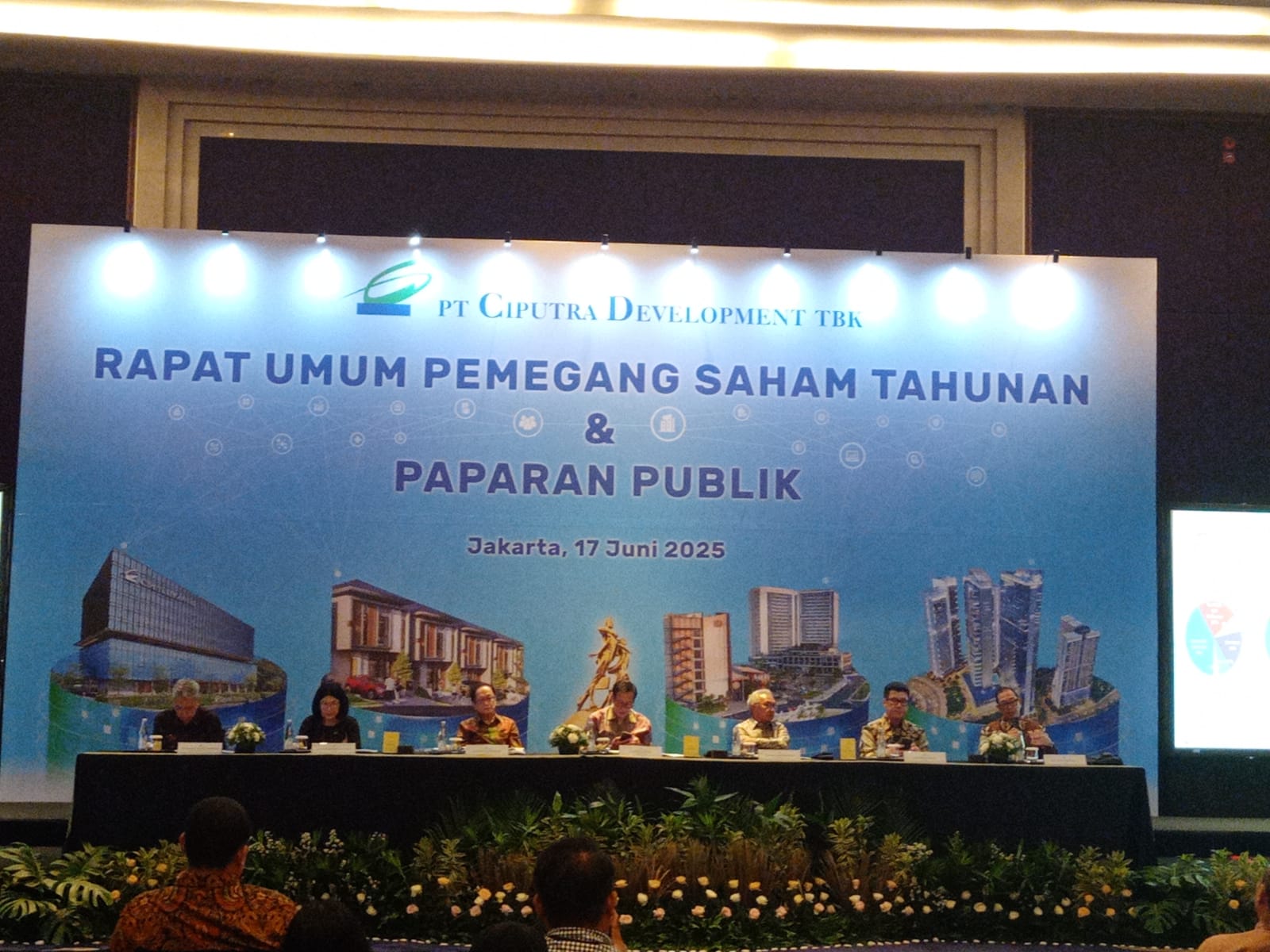 Rapat Umum Pemegang Saham Tahunan (RUPST) PT Ciputra Development Tbk (CTRA). Dok. Ist. RUPST CTRA Ketok Dividen Rp445 Miliar, Target Prapenjualan Konservatif