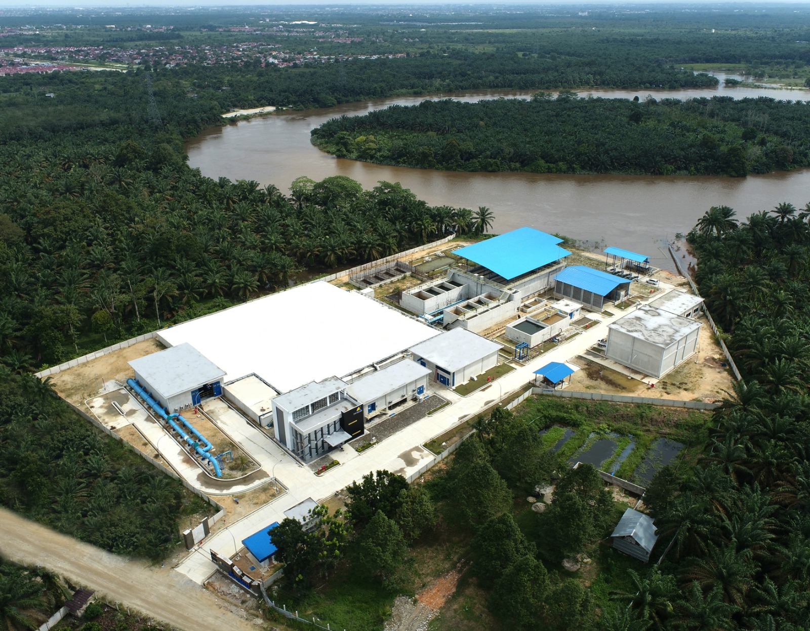 Selain Pembangunan Rumah Sakit UPT Vertikal, PTPP Hadirkan Layanan Air Bersih di Pekanbaru Riau. DOK/PTPP PTPP Hadirkan Layanan Air Bersih di Pekanbaru Riau