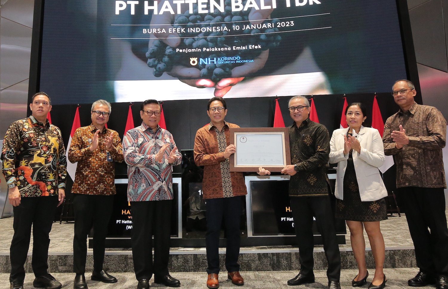 Pengurus Hatten Bali kala memutuskan pembagian dividen Tahun Buku 2024. FOTO - ISTIMEWA Cair 24 Juli, WINE Distribusikan Dividen Rp3,5 per Lembar
