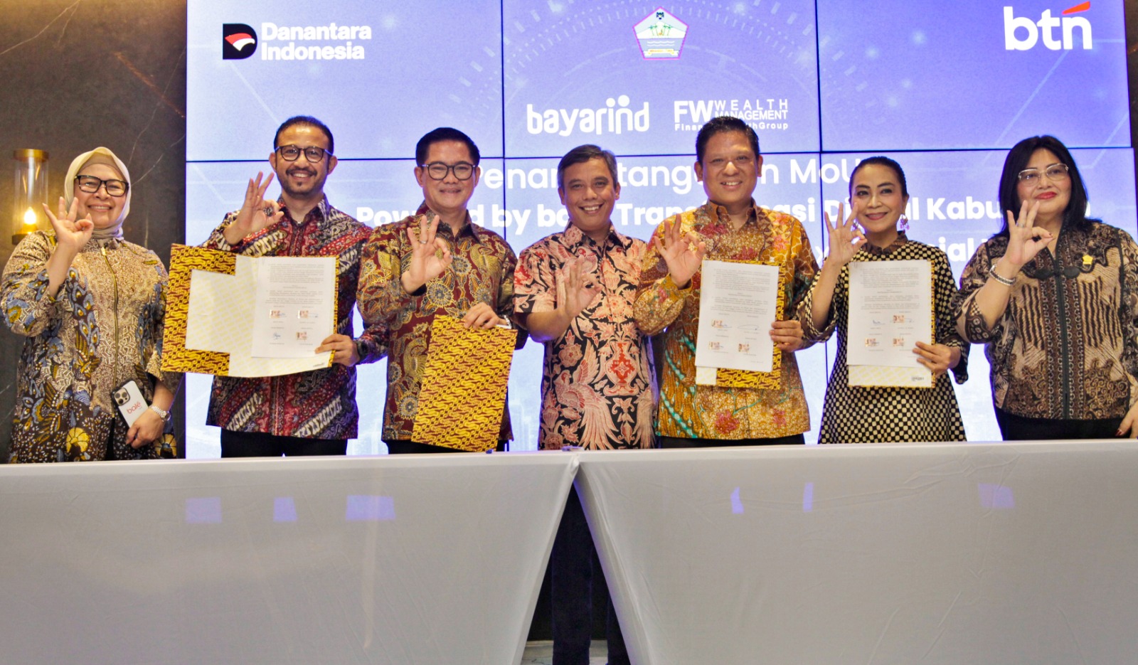 CEO BTN Nexon Napitupulu dalam peluncuran DigiKab Powered by Bale bersama Pemkab Minahasa Utara. FOTO - ISTIMEWA Sodorkan DigiKab Powered by Bale, BTN Gandeng Pemkab Minahasa Utara