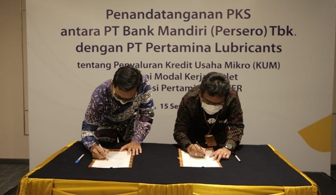 Gandeng Pertamina Lubricants, Bank Mandiri (BMRI) Tawarkan Digital Loan ke Outlet Binaan