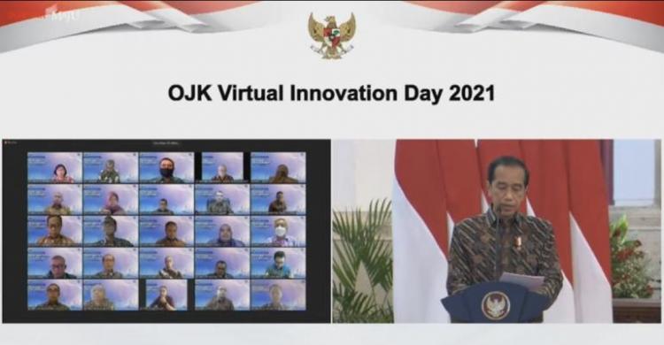OJK Virtual Innovation Day 2021, Presiden Minta Fintech Bantu UMKM Naik Kelas
