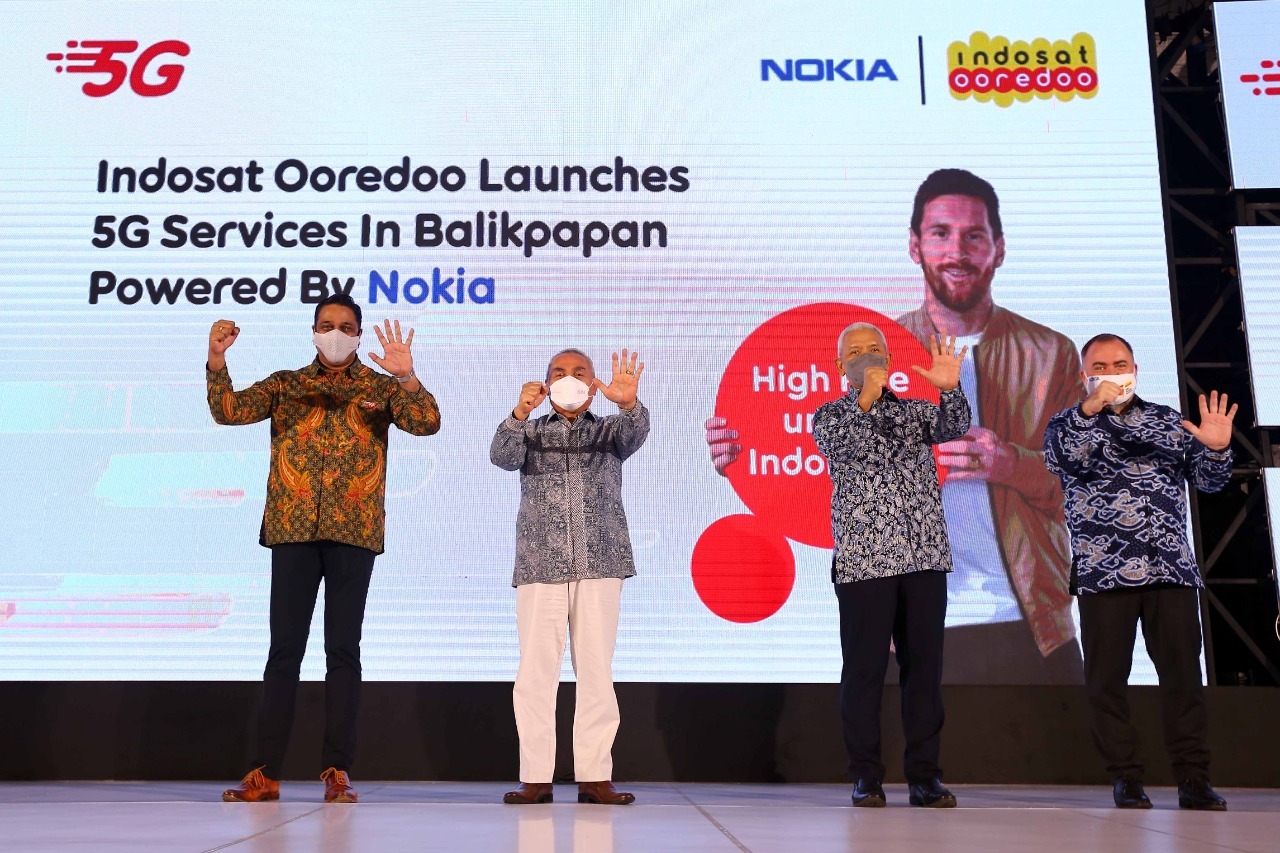 Indosat Ooredoo Luncurkan Layanan Komersial 5G di Balikpapan